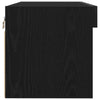 TV-skab Vægmonteret Sort eg 80 x 30 x 30 cm Konstrueret træ