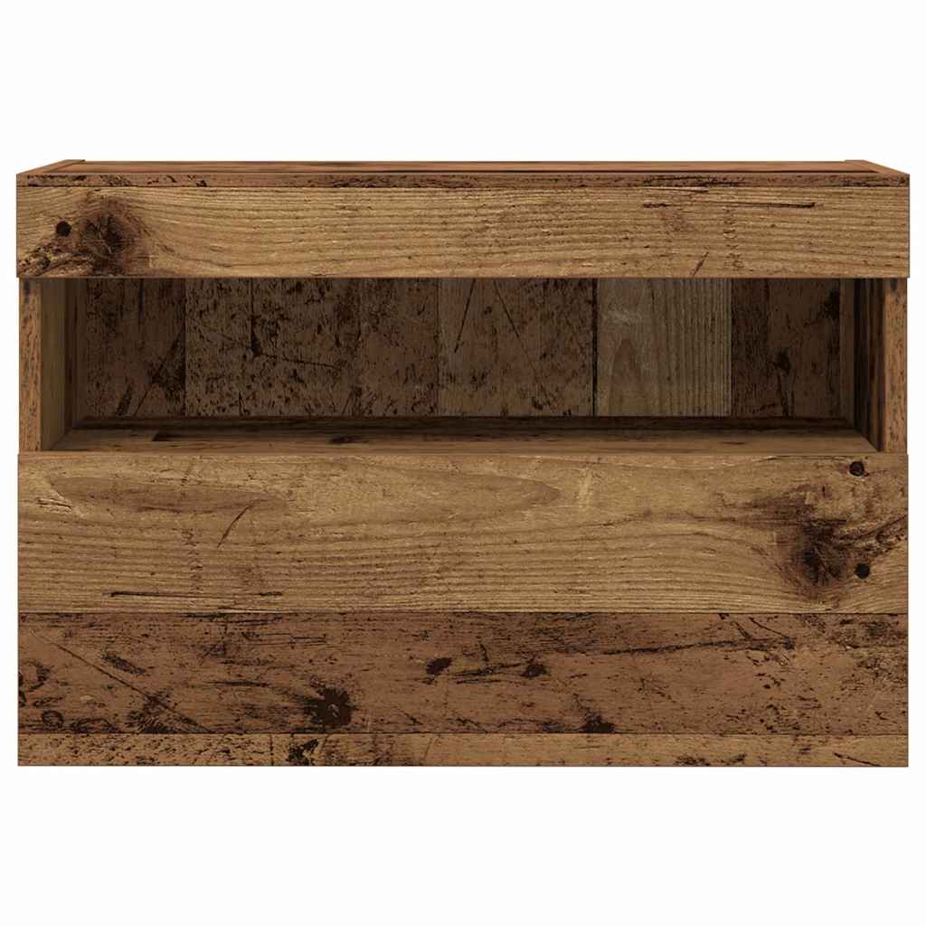 TV vægskab Gammelt træ 60 x 30 x 40 cm Konstrueret træ