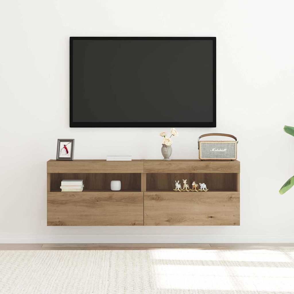 TV vægskab artisan eg 60 x 30 x 40 cm Konstrueret træ