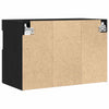 TV vægskab Vægmonteret Sort eg 60 x 30 x 40 cm Konstrueret træ