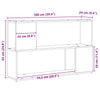 Underholdningscenter Sort 100 x 24 x 63 cm Konstrueret træ