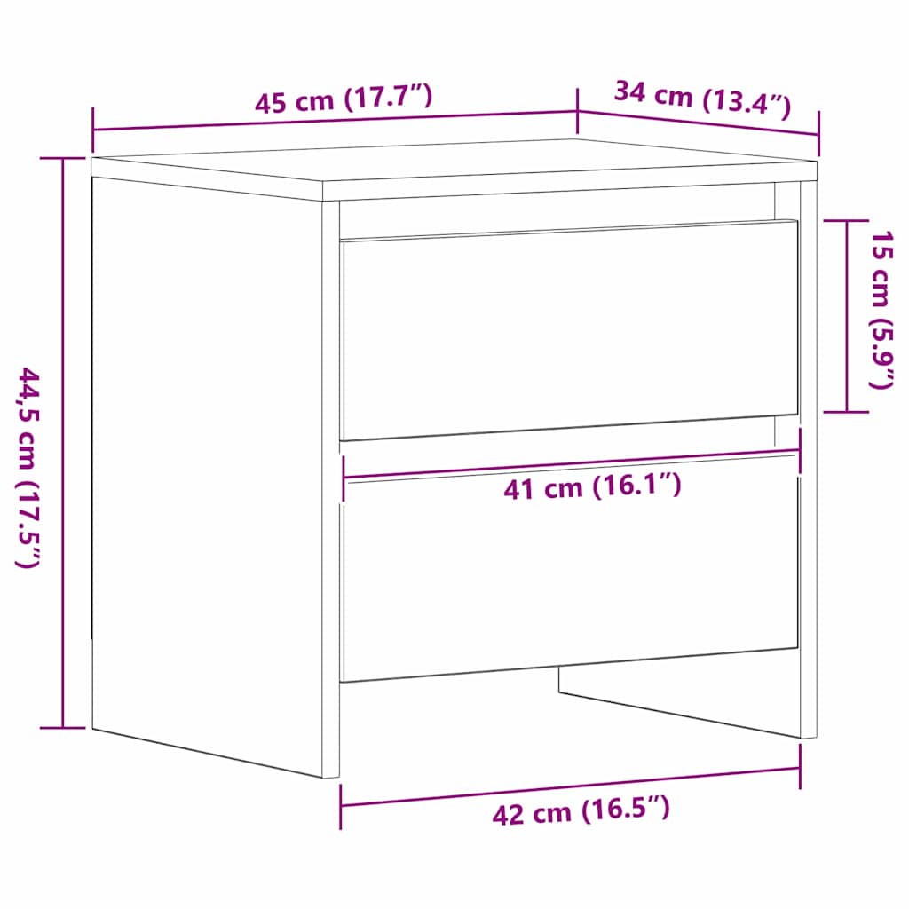 Natskab Gammelt træ 45 x 34 x 44.5 cm Konstrueret træ