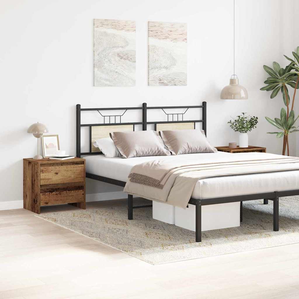 Natskab 2 pcs Gammelt træ 45 x 34 x 44.5 cm Konstrueret træ