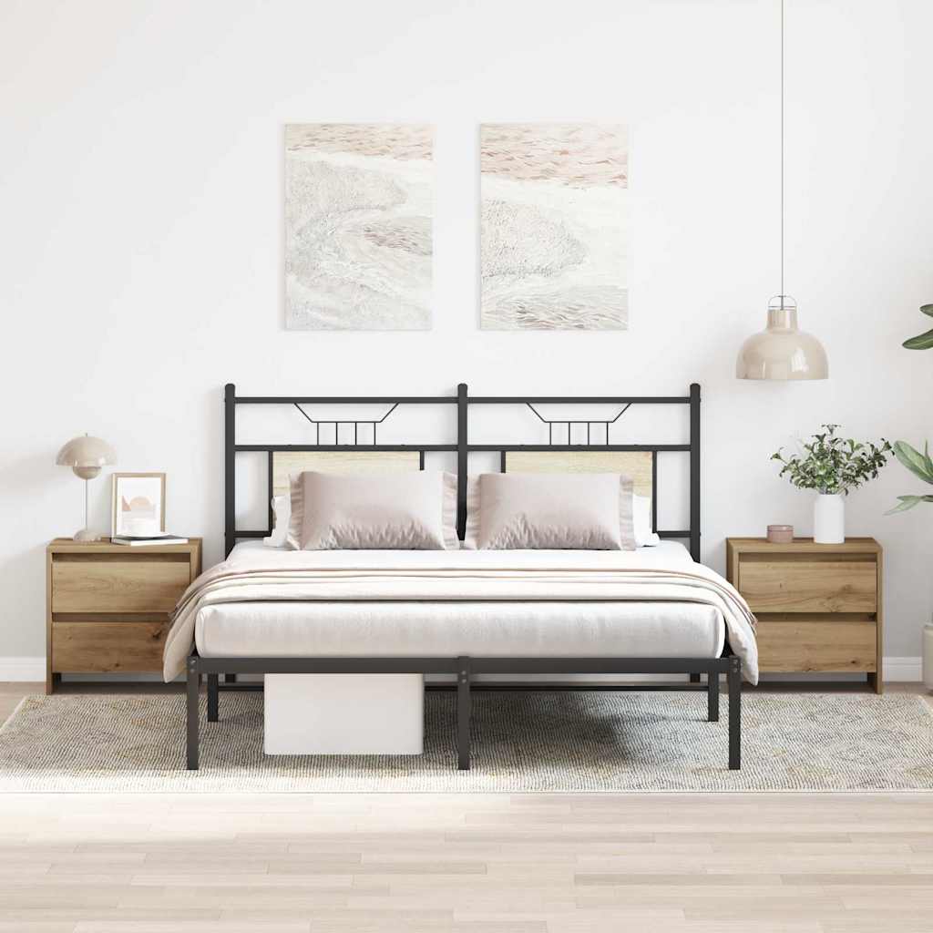 Natskab 2 pcs artisan eg 45 x 34 x 44.5 cm Konstrueret træ