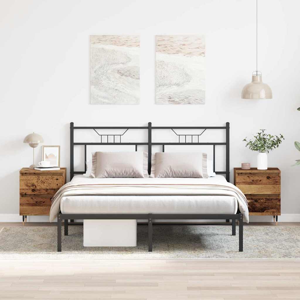 Natskab 2 pcs Gammelt træ 40 x 35 x 50 cm Konstrueret træ