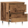Natskab 2 pcs Gammelt træ 40 x 35 x 50 cm Konstrueret træ