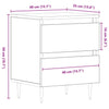 Natskab 2 pcs Gammelt træ 40 x 35 x 50 cm Konstrueret træ