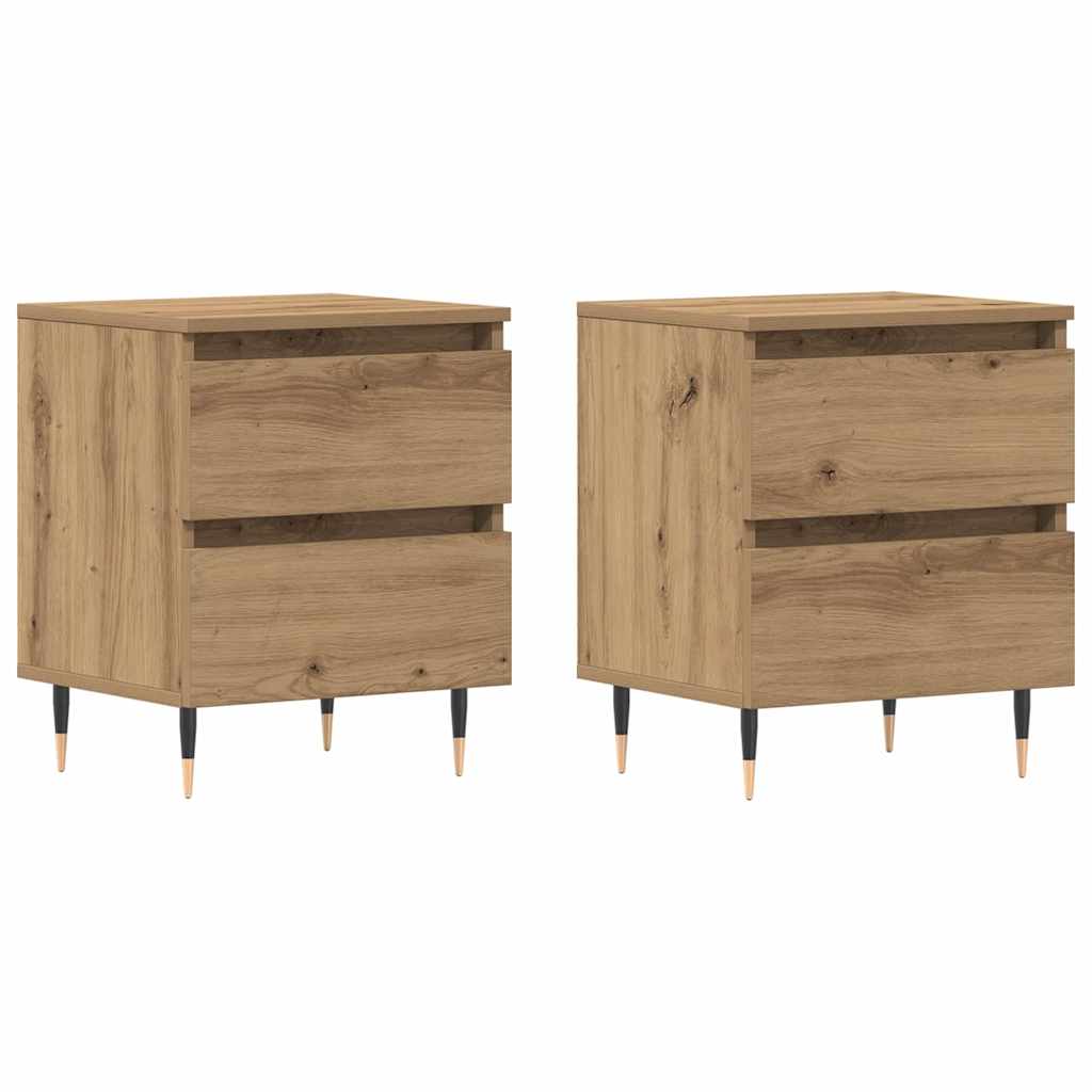 Natskab 2 pcs artisan eg 40 x 35 x 50 cm Konstrueret træ