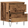 Natskab 2 pcs Gammelt træ 40 x 35 x 50 cm Konstrueret træ