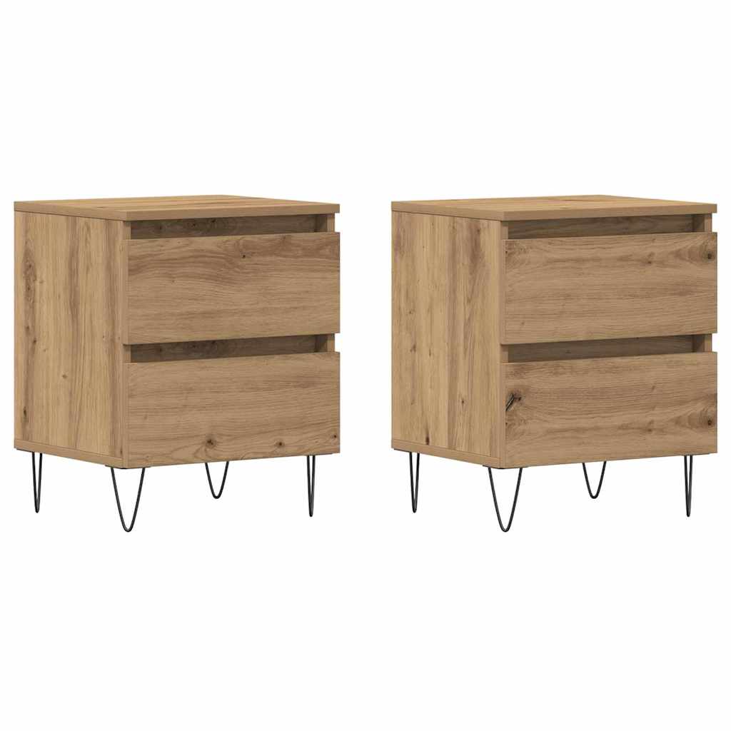 Natskab 2 pcs artisan eg 40 x 35 x 50 cm Konstrueret træ