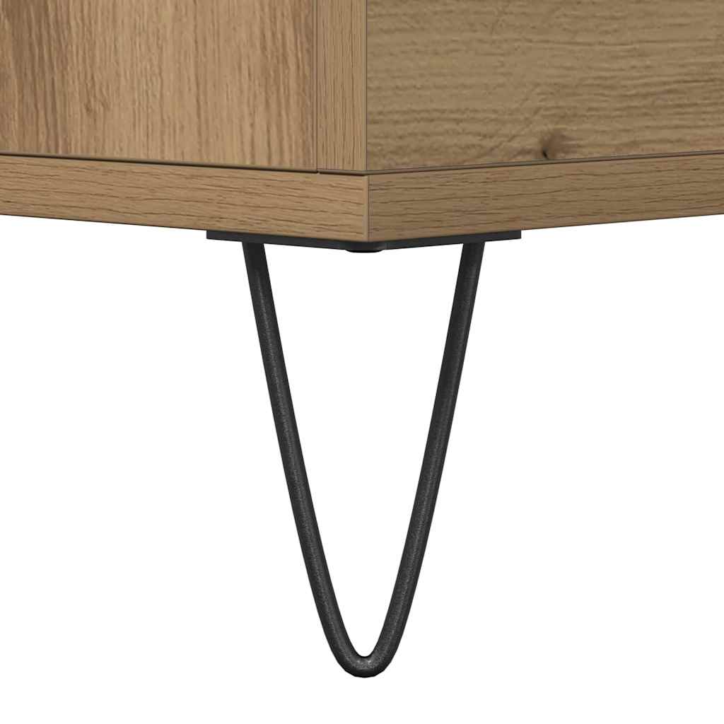 Sideboard med skuffe artisan eg 60 x 35 x 70 cm Konstrueret træ