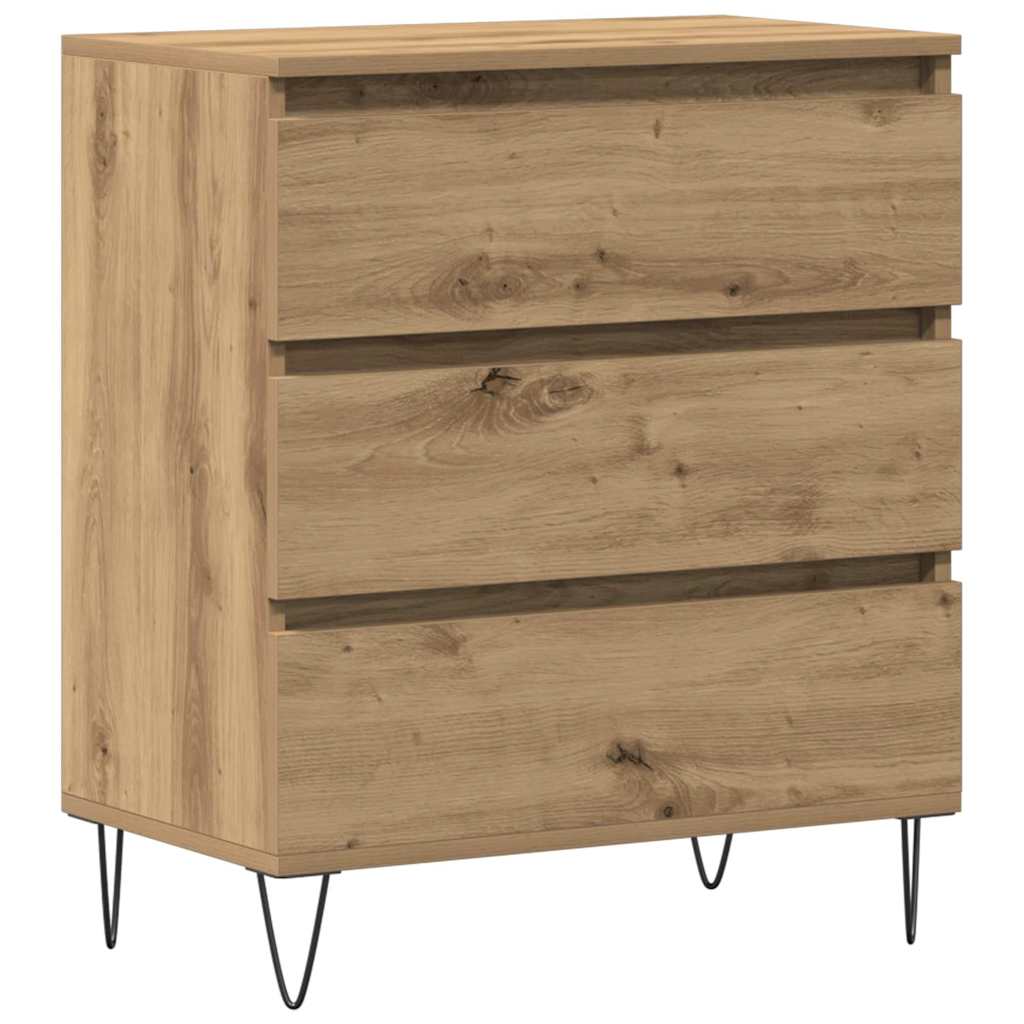 Sideboard med skuffe artisan eg 60 x 35 x 70 cm Konstrueret træ
