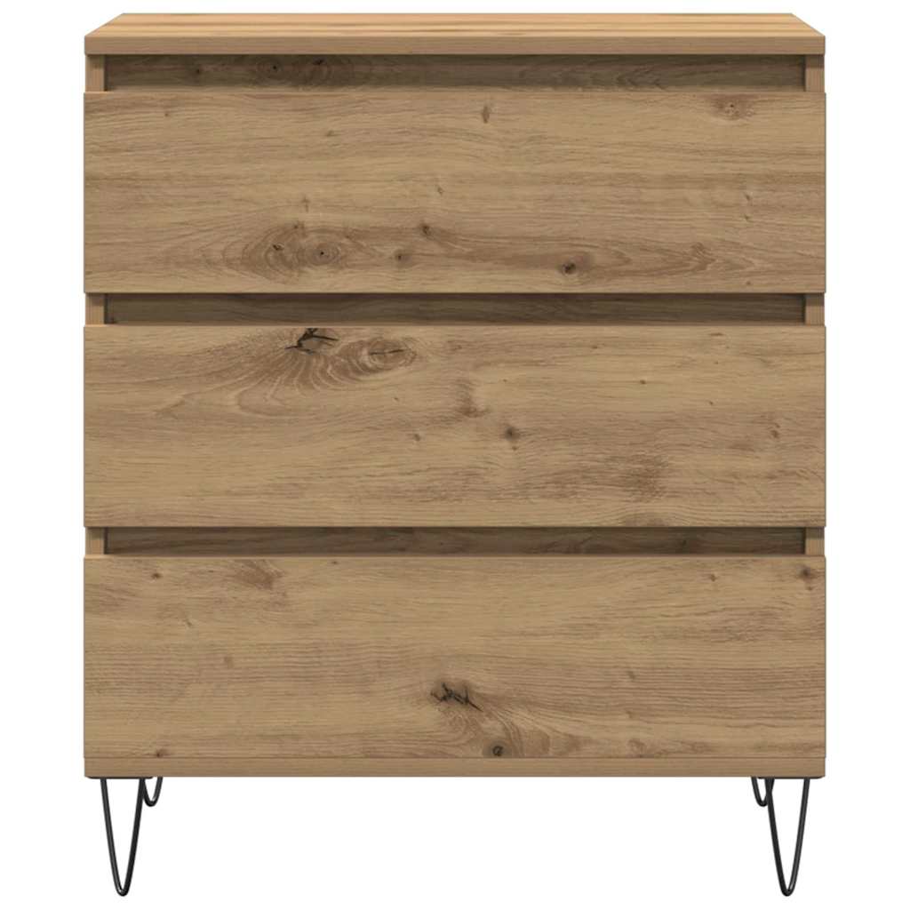 Sideboard med skuffe artisan eg 60 x 35 x 70 cm Konstrueret træ