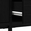 TV-skab med skuffe Sort eg 200 x 25 x 44 cm Konstrueret træ