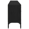 TV-skab med skuffe Sort eg 200 x 25 x 44 cm Konstrueret træ