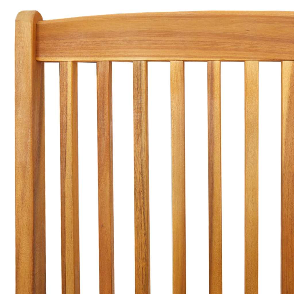 Sammenklappelig stol med pude 6 pcs Hvid 49 x 57.5 x 92cm