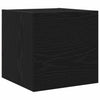 TV-møbelsæt 8 pcs Sort eg 100 x 30 x 30 cm Konstrueret træ