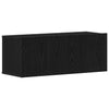 TV-møbelsæt 8 pcs Sort eg 100 x 30 x 30 cm Konstrueret træ