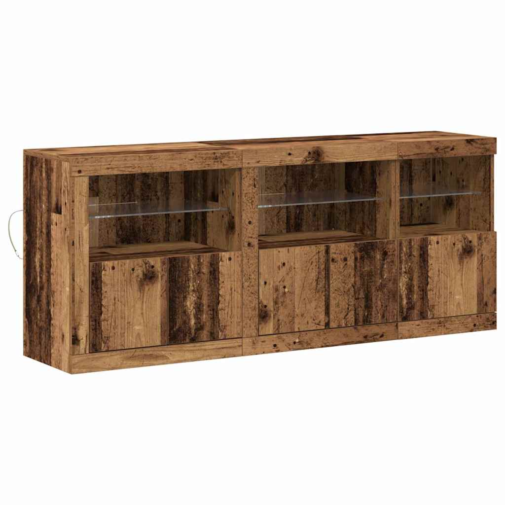 Sideboard Gammelt træ 162 x 37 x 67 cm Konstrueret træ