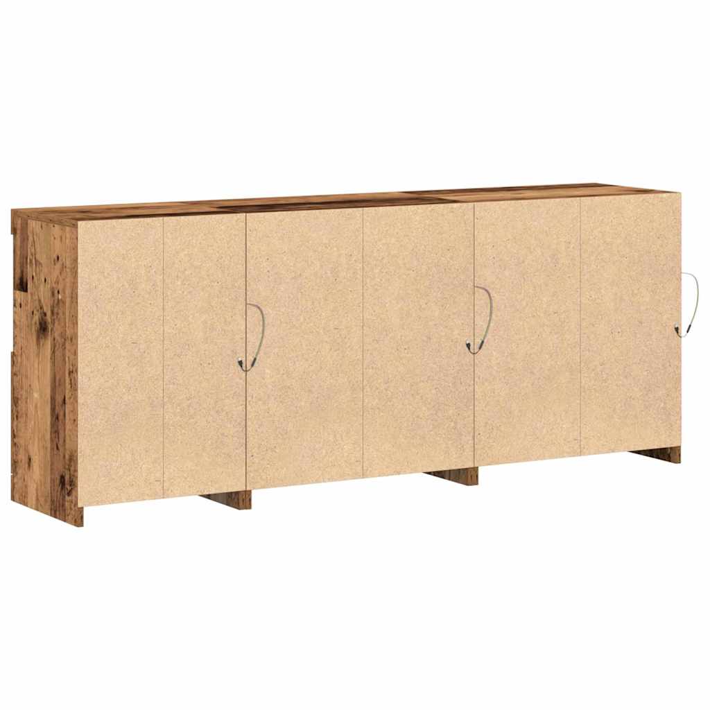 Sideboard Gammelt træ 162 x 37 x 67 cm Konstrueret træ