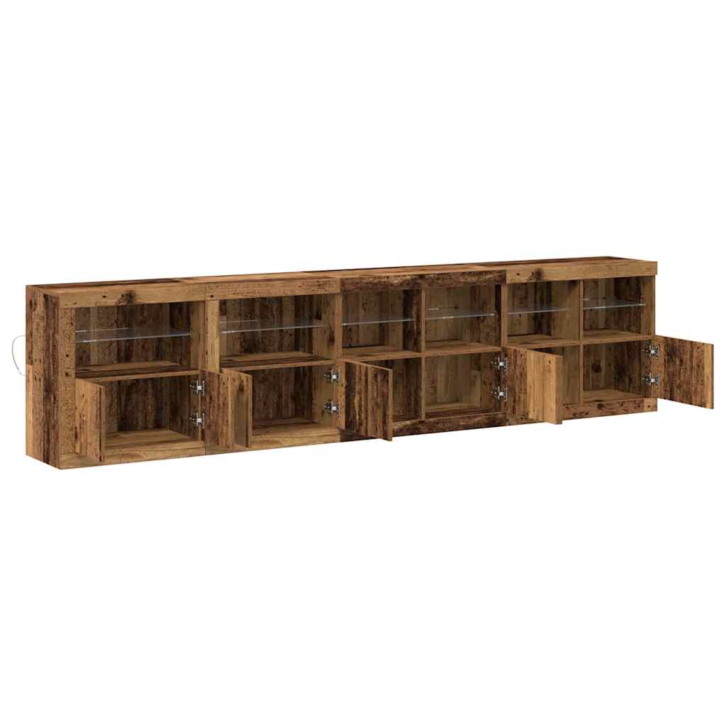 Sideboard Gammelt træ 283 x 37 x 67 cm Konstrueret træ