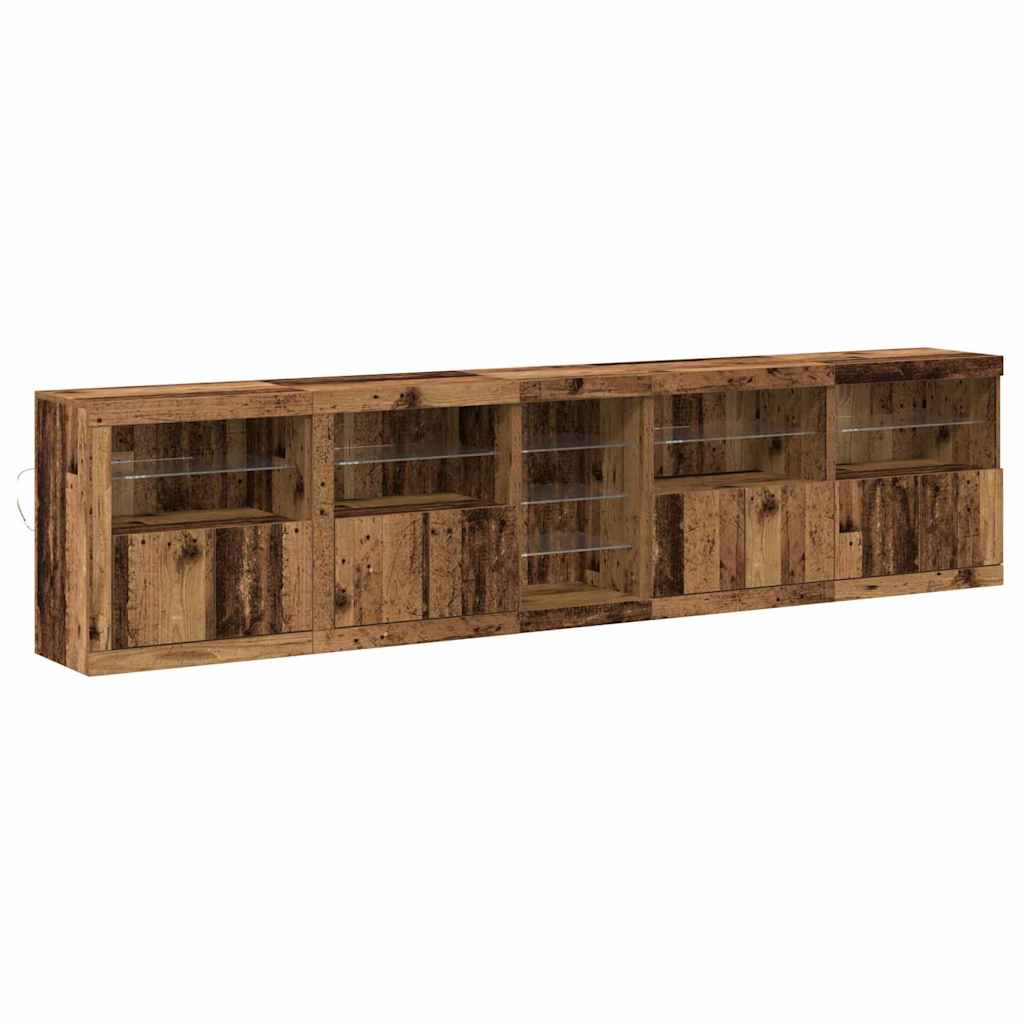 Sideboard Gammelt træ 283 x 37 x 67 cm Konstrueret træ