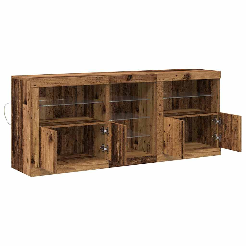 Sideboard Gammelt træ 162 x 37 x 67 cm Konstrueret træ