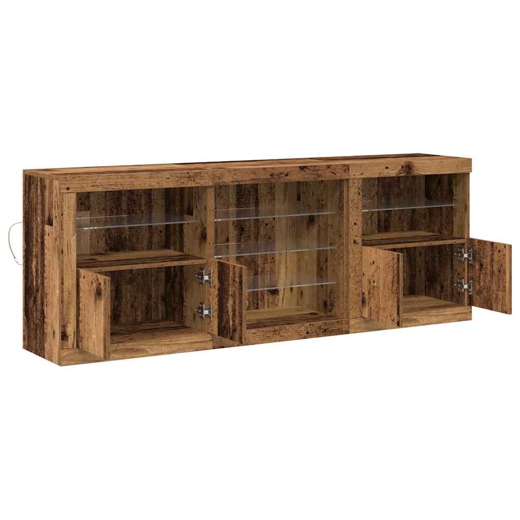 Sideboard Gammelt træ 181,5 x 37 x 67 cm Konstrueret træ