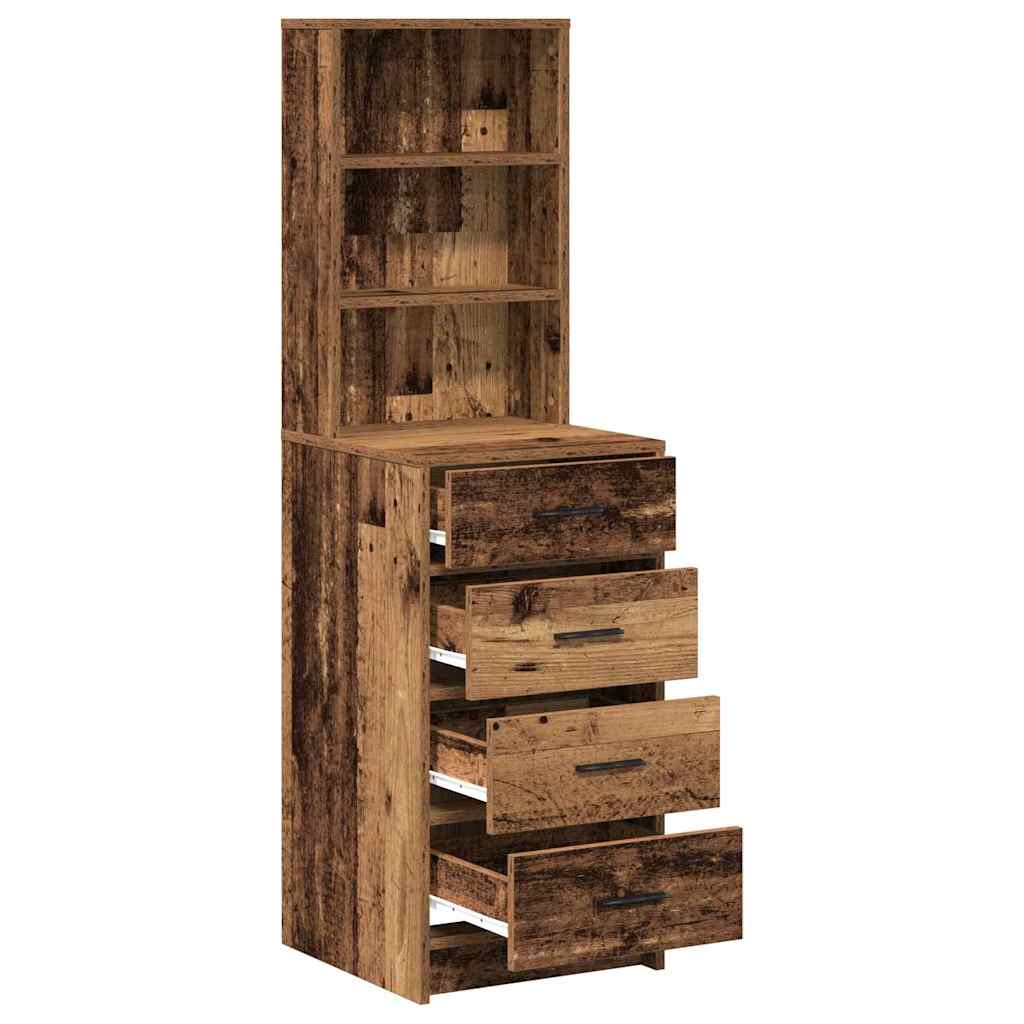Highboard Gammelt træ 40 x 41 x 135 cm Konstrueret træ