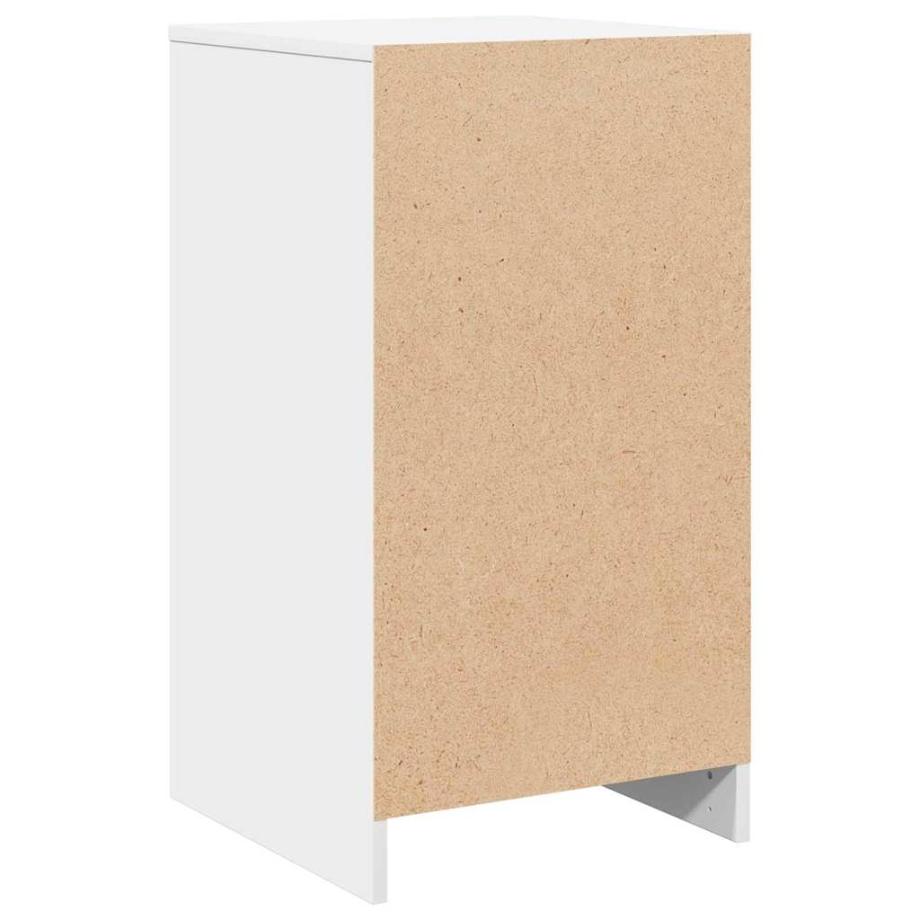 Sideboard med skuffe Hvid 40 x 41 x 75 cm Konstrueret træ