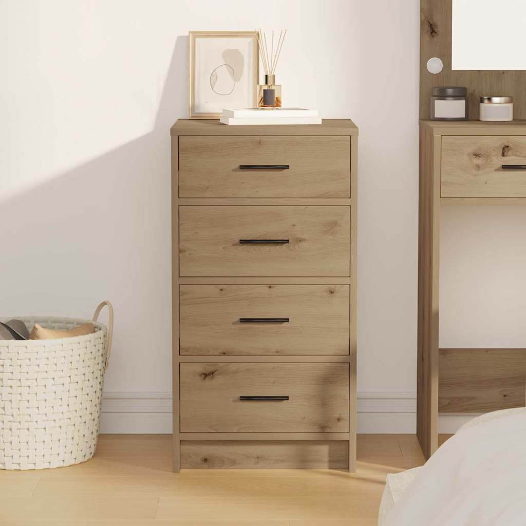 Sideboard med skuffe artisan eg 40 x 41 x 75 cm Konstrueret træ