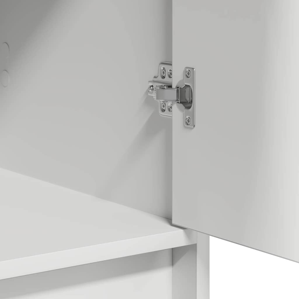 Sideboard med skuffe Hvid 40 x 40.5 x 75 cm Konstrueret træ