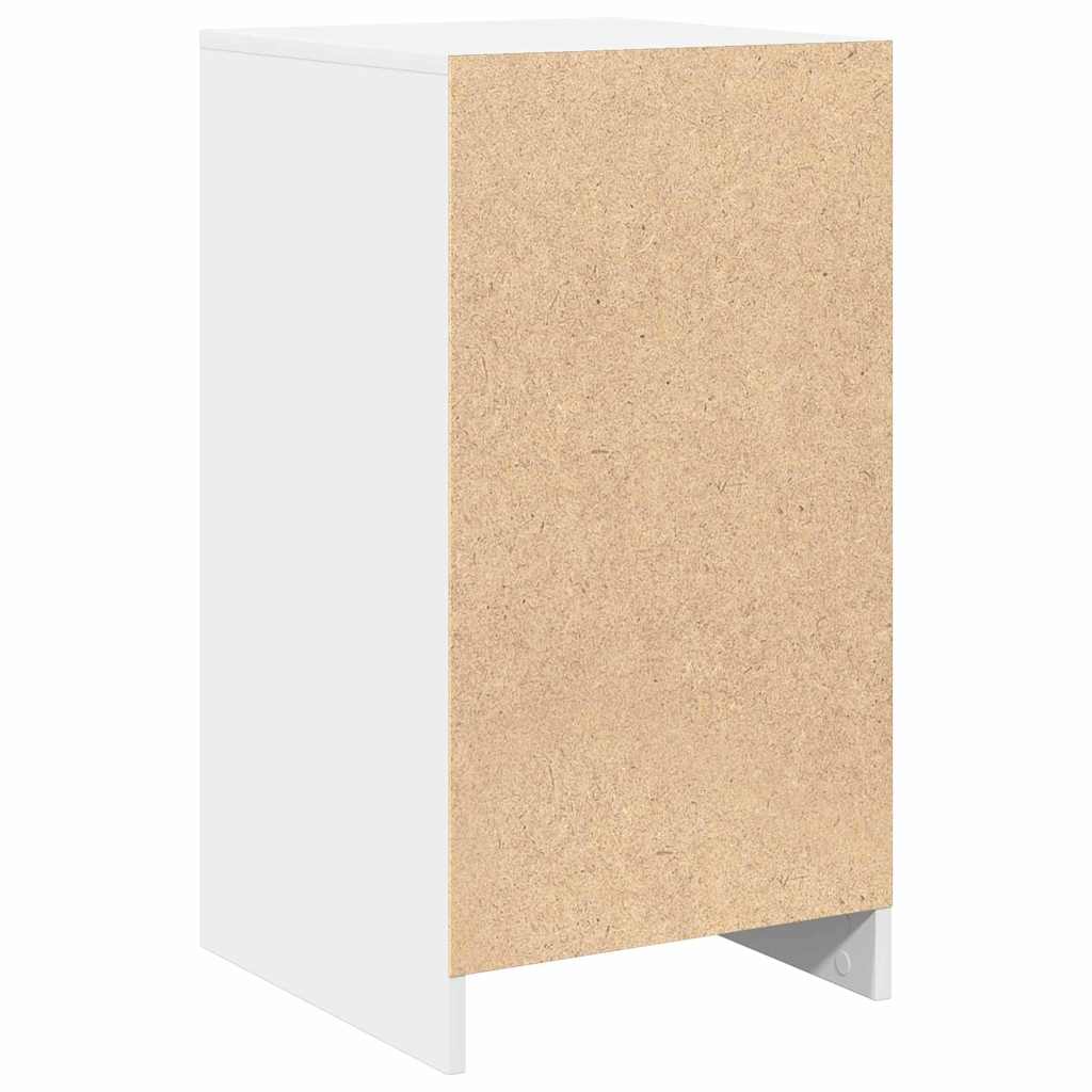 Sideboard med skuffe Hvid 40 x 40.5 x 75 cm Konstrueret træ