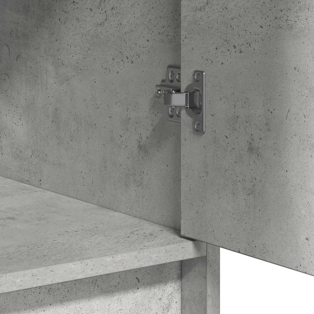 Sideboard med skuffe Betongrå 40 x 40.5 x 75 cm Konstrueret træ