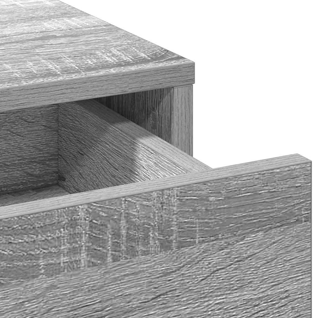 Sideboard Grå sonoma-eg 40 x 40.5 x 75 cm Konstrueret træ