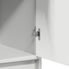 Highboard med skuffe Hvid 40 x 40,5 x 135 cm Konstrueret træ