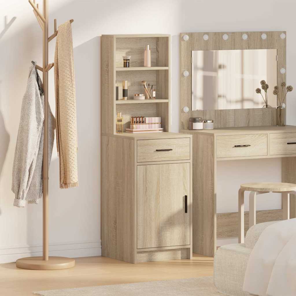 Highboard Sonoma-eg 40 x 40,5 x 135 cm Konstrueret træ