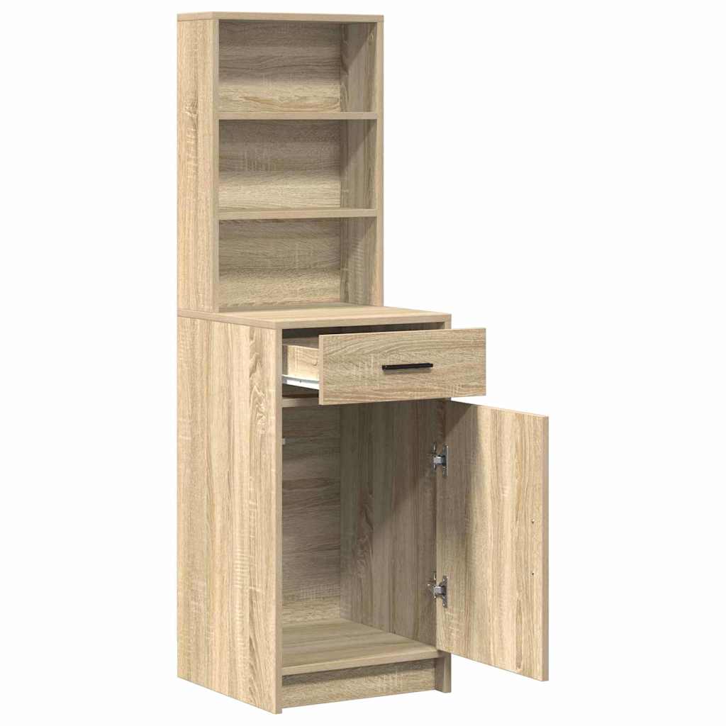 Highboard Sonoma-eg 40 x 40,5 x 135 cm Konstrueret træ