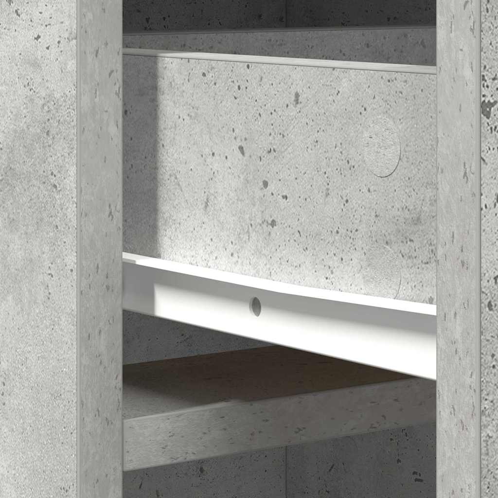 Highboard Beton Grå 40 x 40,5 x 135 cm Konstrueret træ