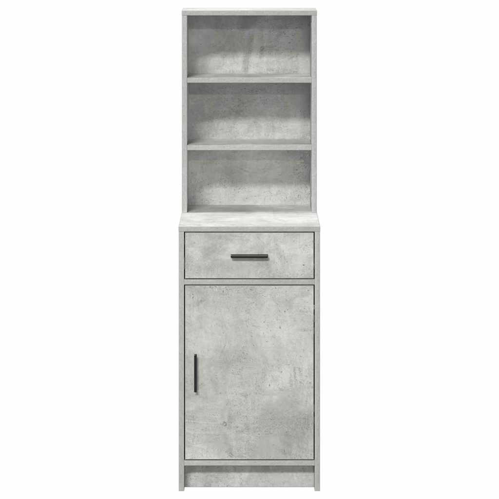 Highboard Beton Grå 40 x 40,5 x 135 cm Konstrueret træ