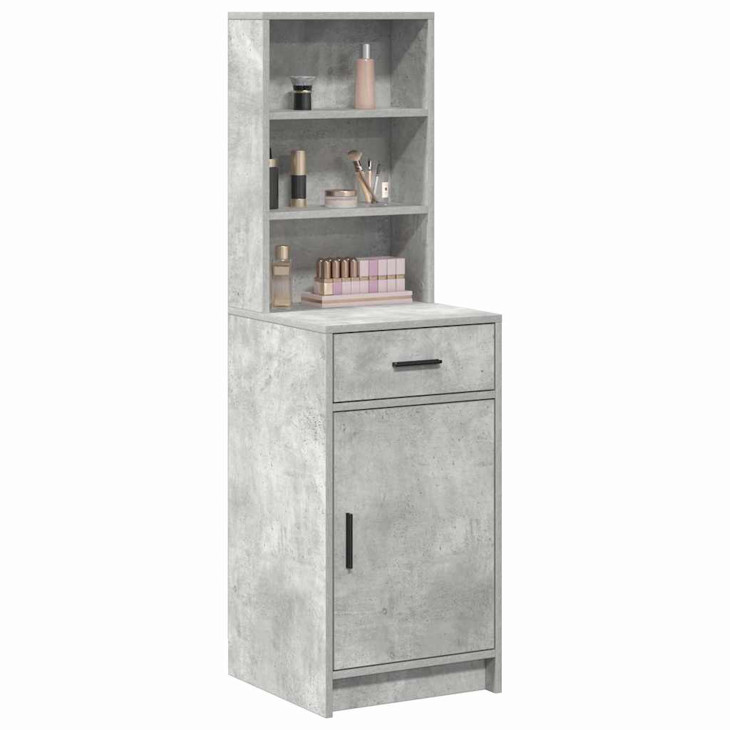 Highboard Beton Grå 40 x 40,5 x 135 cm Konstrueret træ
