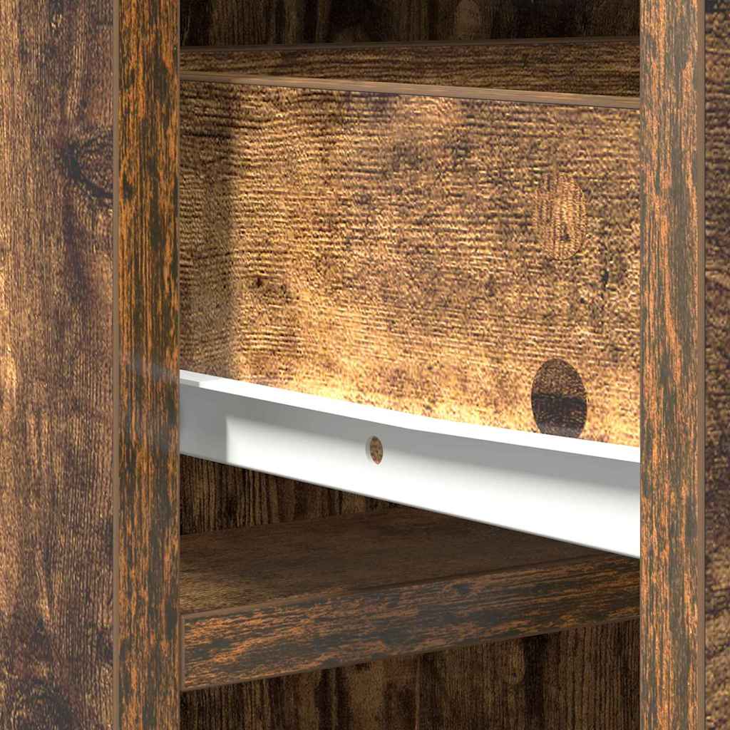 Highboard Røget eg 40 x 40,5 x 135 cm Konstrueret træ