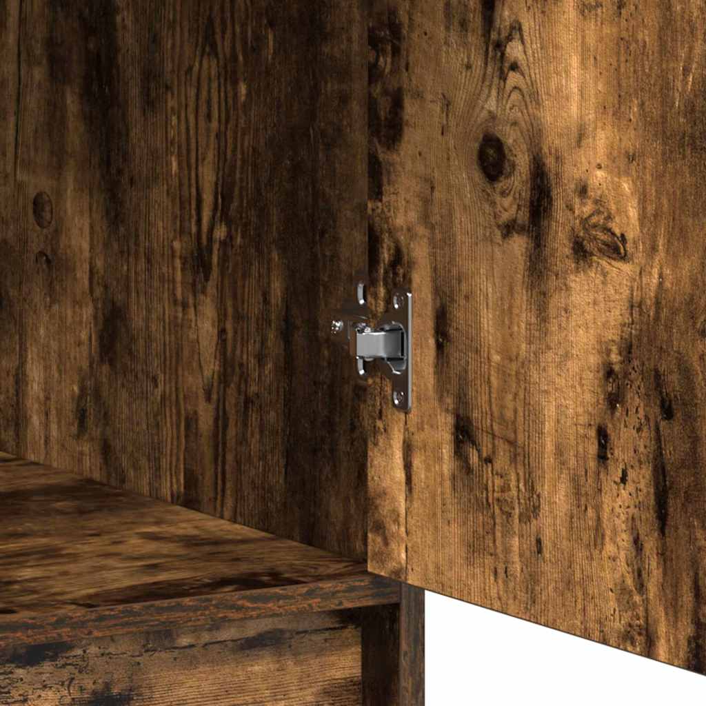 Highboard Røget eg 40 x 40,5 x 135 cm Konstrueret træ