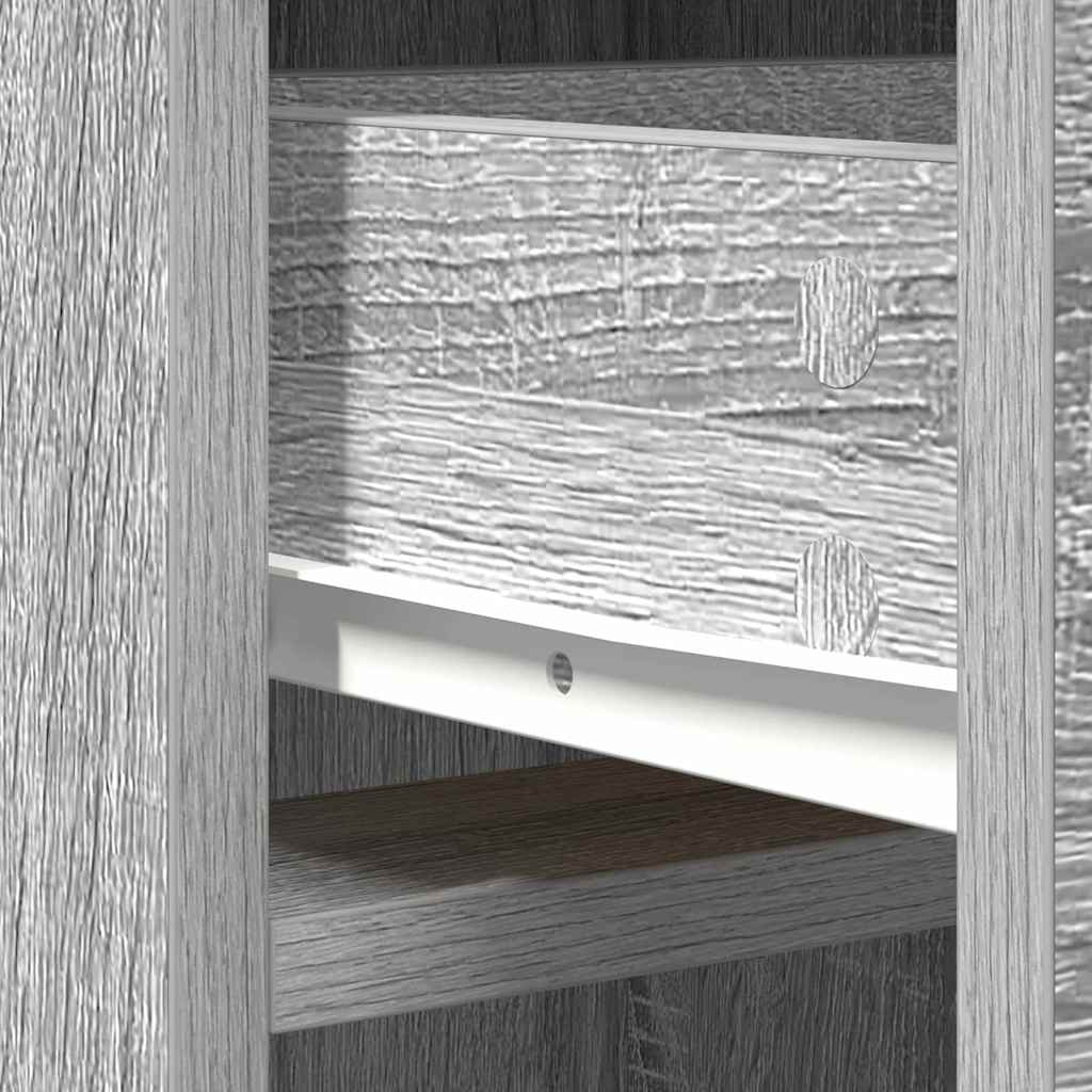 Highboard Grå sonoma-eg 40 x 40,5 x 135 cm Konstrueret træ
