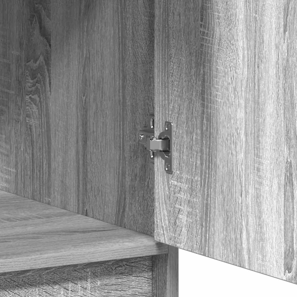 Highboard Grå sonoma-eg 40 x 40,5 x 135 cm Konstrueret træ