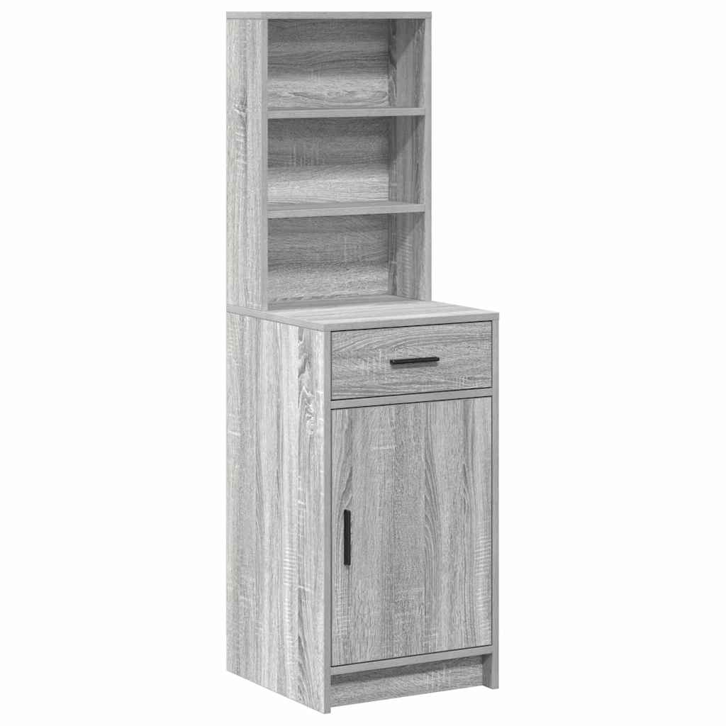 Highboard Grå sonoma-eg 40 x 40,5 x 135 cm Konstrueret træ