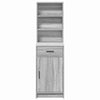 Highboard Grå sonoma-eg 40 x 40,5 x 135 cm Konstrueret træ