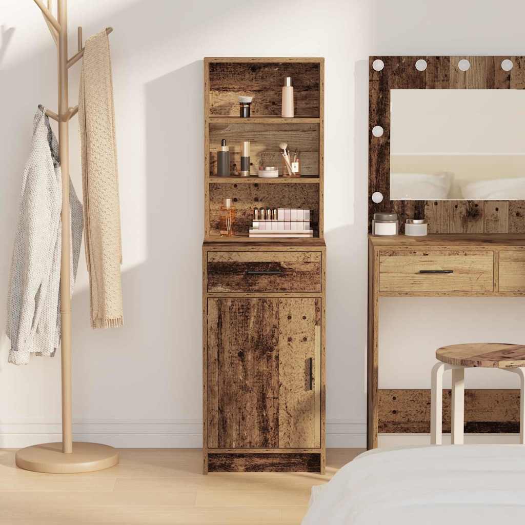 Highboard Gammelt træ 40 x 40,5 x 135 cm Konstrueret træ