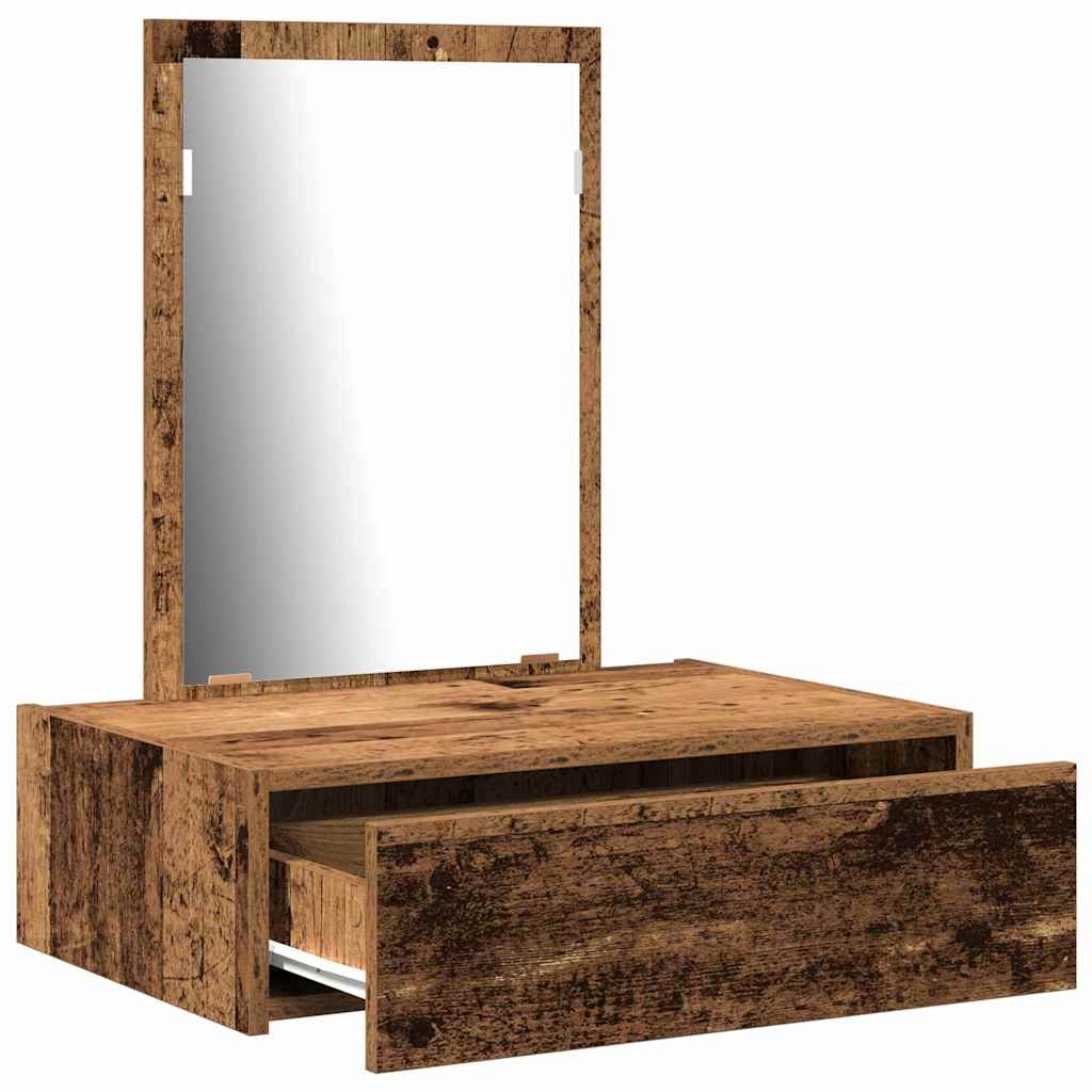 Klædeskab med skuffe Brun 60 x 40 x 70 cm Konstrueret træ