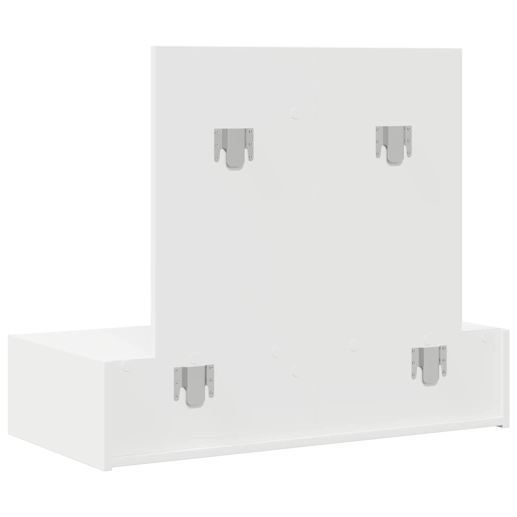 Klædeskab med skuffe Hvid 83 x 40 x 70 cm Konstrueret træ